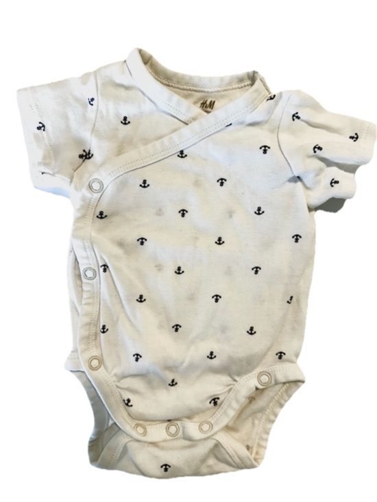 H&M Other - H&M Organic Cotton Wrap Around White Baby One-Piece Bodysuit